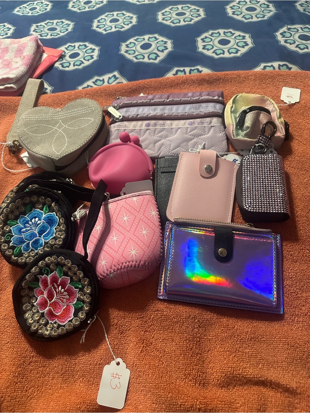 Assorted Pink and Iridescent Phone Accessories - Wallets & Pouches